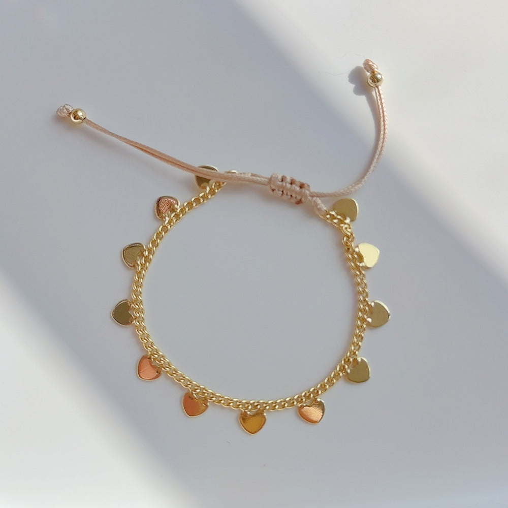 Wholesale Rainbow Soft Ceramic Pieces Pearl Bracelet